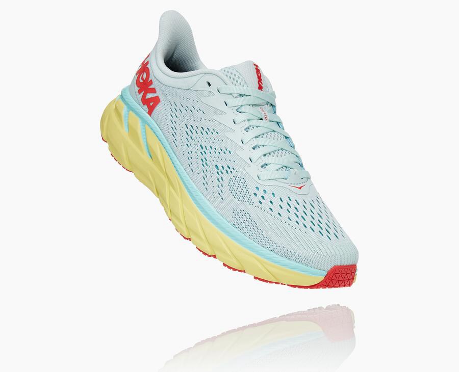 Hoka One One Koşu Ayakkabısı Kadın Mavi - Clifton 7 - TP2801759